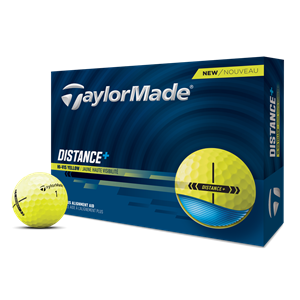 TaylorMade Distance Plus Yellow Golf Balls 2025