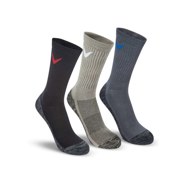 Callaway Mens Tour Cotton Crew Socks (3 Pairs)