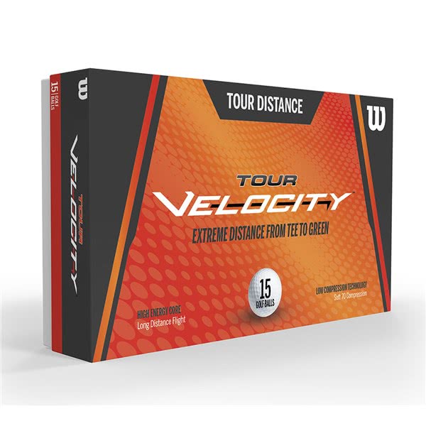 Wilson Tour Velocity Distance Golf Balls (15 Balls)