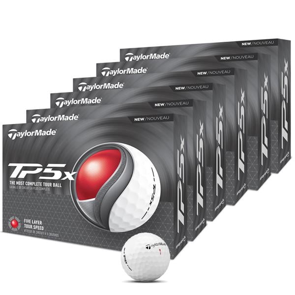 TaylorMade TP5x Golf Balls (72 Balls)