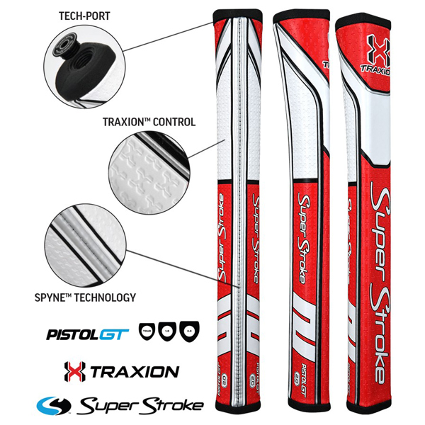 SuperStroke Traxion Pistol GT 2.0 Putter Grip