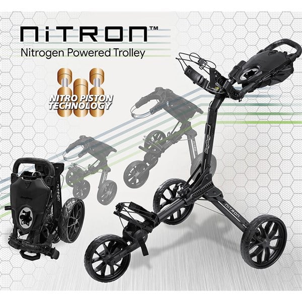 BagBoy Nitron Auto Open 3-Wheel Push Trolley