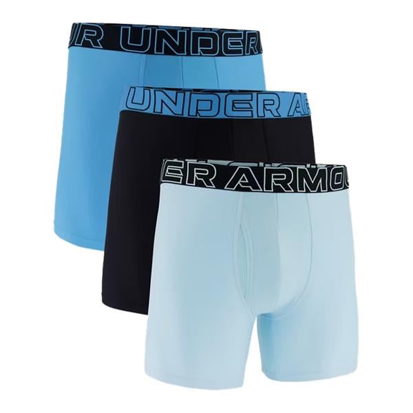 Under Armour Mens 6 inch Performance Tech Solid Boxer (3 Pack)