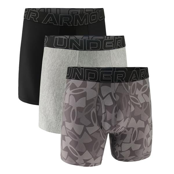 Under Armour Mens 6 inch Performance Tech Print Boxer (3 Pack)