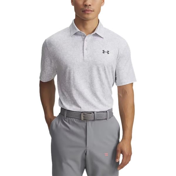 Under Armour Mens Playoff 3.0 Dogwood Printed Polo Shirt