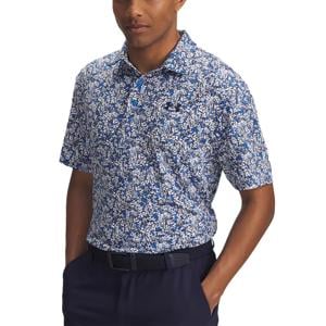 Under Armour Mens Playoff 3.0 Dogwood Printed Polo Shirt