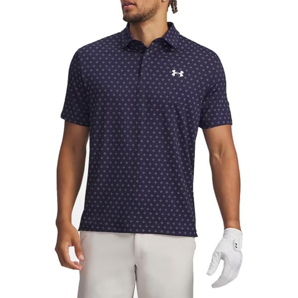 Under Armour Mens Micro Flower Dot Playoff 3.0 Printed Polo Shirt