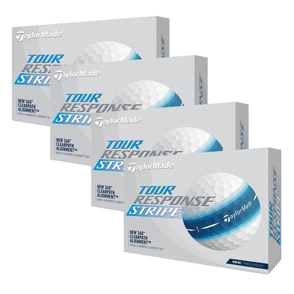 TaylorMade Tour Response Stripe Golf Balls (48 Balls) - 4 For 3