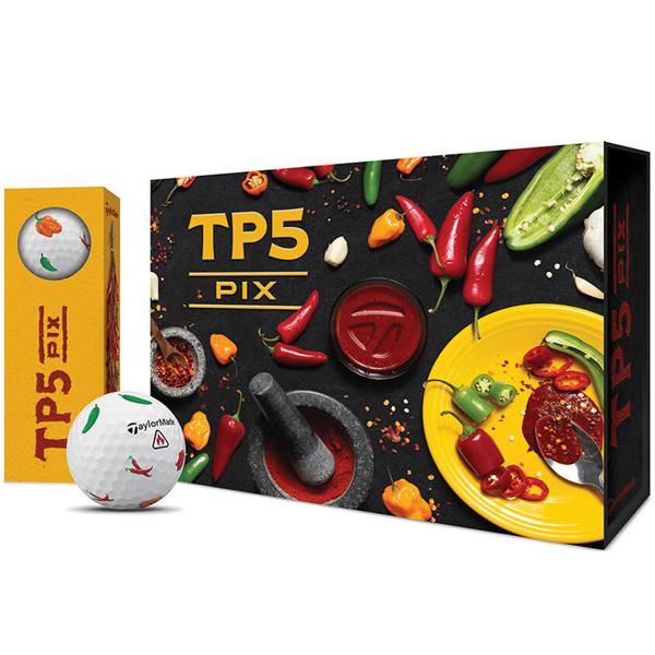 Limited Edition - TaylorMade TP5 Pix Peppers Golf Balls (12 Balls)