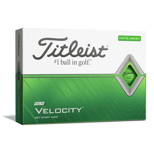 Titleist Velocity Matte Green Golf Balls (12 Balls)