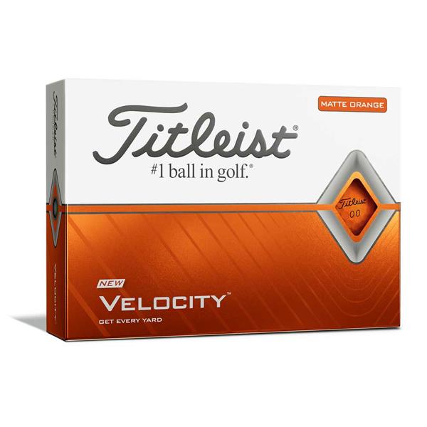 Titleist Velocity Matte Orange Golf Balls (12 Balls)