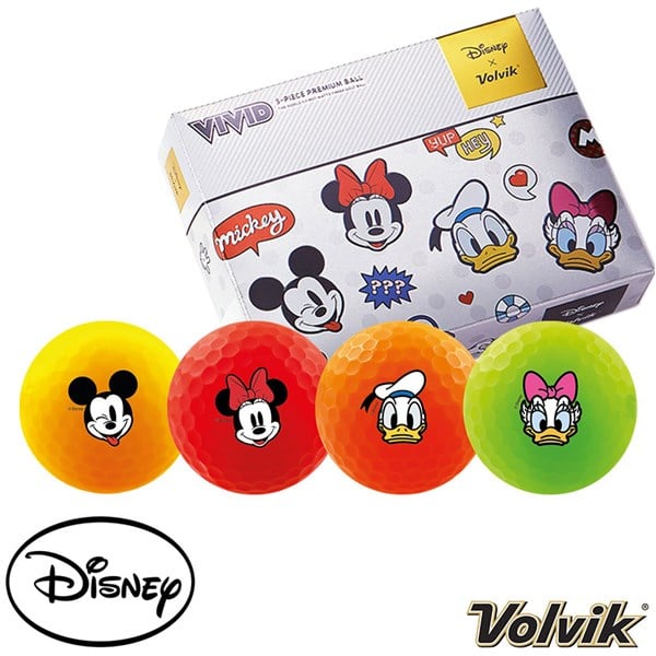 Volvik Vivid Disney Golf Balls (12 Balls)