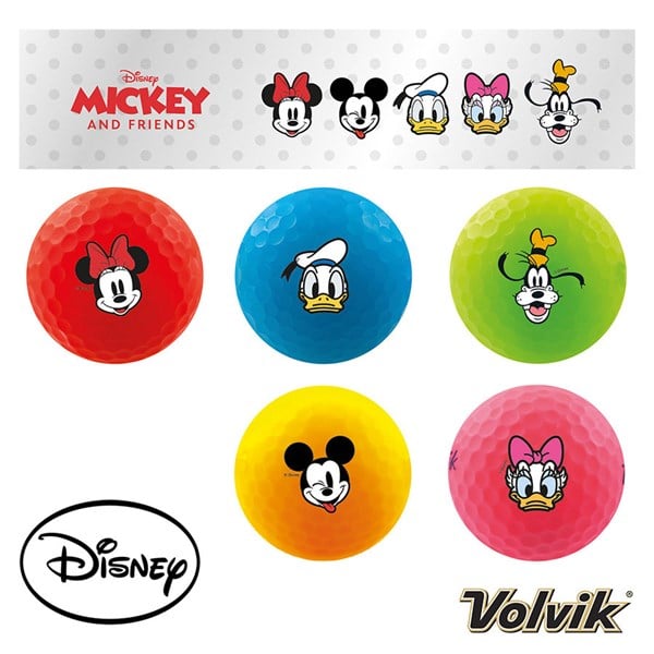 Volvik Vivid Disney Golf Balls (5 Balls)