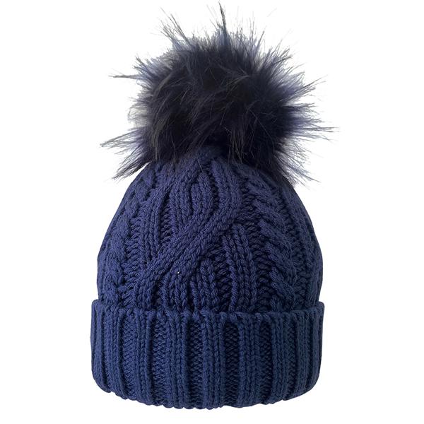 Surprizeshop Ladies Golf Waterproof Knitted Bobble Hat