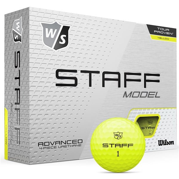 Wilson Staff Model Yellow Golf Balls (12 Balls)