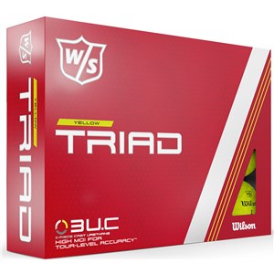 Wilson Triad Yellow Golf Balls