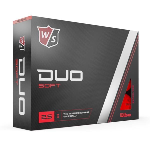 Wilson Duo Soft Red Golf Balls (12 Balls)