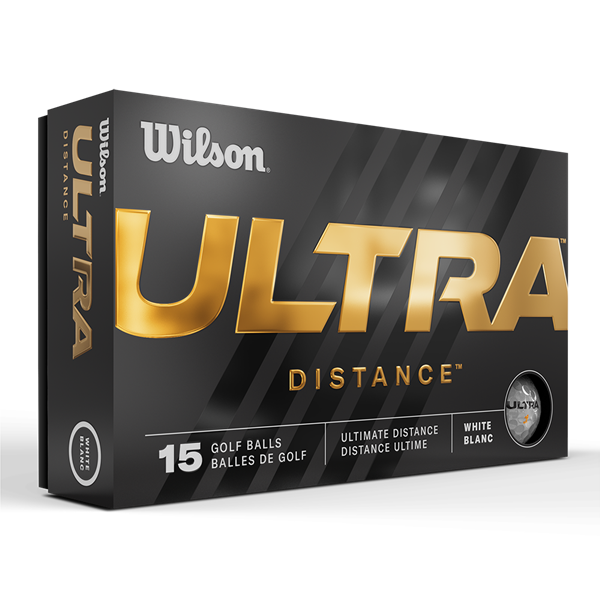 Wilson Ultra Distance White Golf Balls (15 Balls)