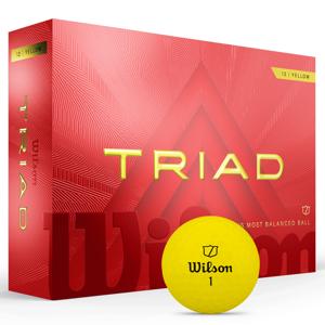 Wilson Triad Yellow Golf Balls 12 Balls 2025