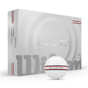 Wilson Duo Soft TRK360 White/Red Golf Balls