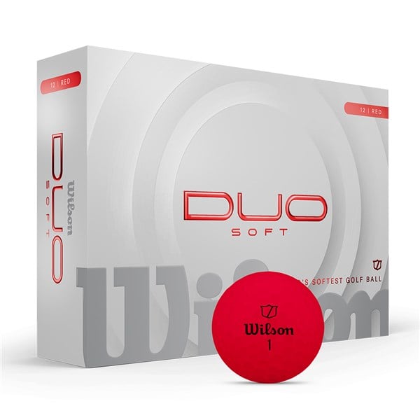 Wilson Duo Soft Red Golf Balls 12 Balls