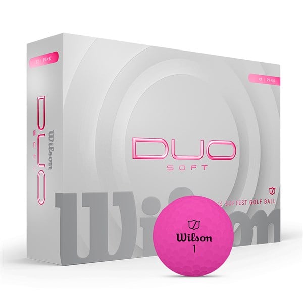 Wilson Duo Soft Pink Golf Balls 12 Balls