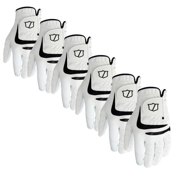 Wilson Mens Grip Plus Golf Gloves (6 Pack)