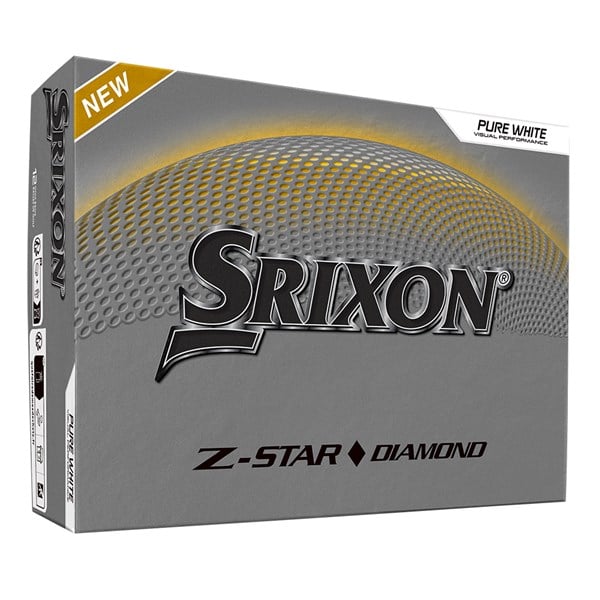 Srixon Z-Star Diamond Pure White Golf Balls (12 Balls) 2025