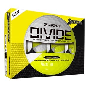 Srixon Z-Star Divide White/Yellow Golf Balls 2025