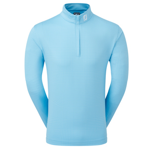 FootJoy Mens Glen Plaid Print Chill-Out Midlayer Pullover