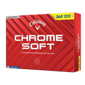 Callaway Chrome Soft 360 Triple Track Yellow Golf Balls