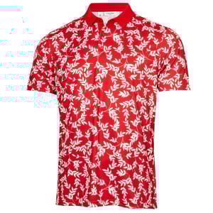 Calvin Klein Mens Leaf Print Polo Shirt