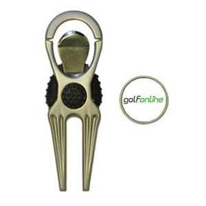 GolfOnline Logo - Pitchfork With Ballmarker