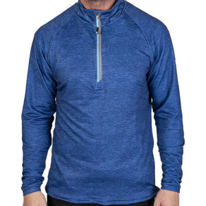 Island Green Mens Raglan Sleeve 1/4 Zip Top Layer Pullover