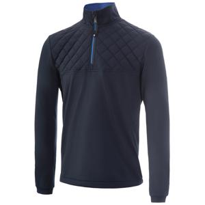 Island Green Mens Lined Diamond-Stitch Pullover