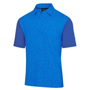 Island Green Mens All Over Print Geometric Polo Shirt
