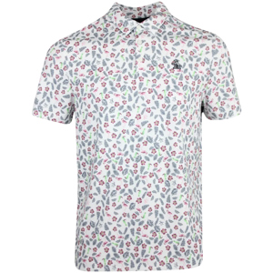 Original Penguin Mens Whimsical Tropical Print Polo Shirt