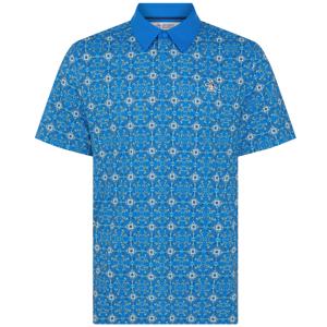 Original Penguin Mens Cocktail Windowpane Polo Shirt