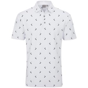 Ping Mens SensorCool Gold Putter Printed Polo Shirt
