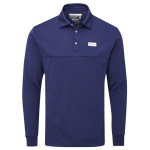 Stuburt Mens Sport Tech Long Sleeve Polo Shirt