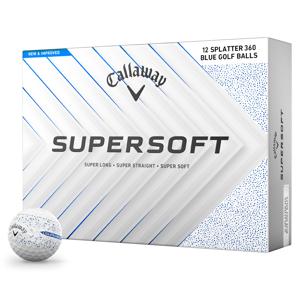 Callaway SuperSoft Splatter Blue Golf Balls 2025
